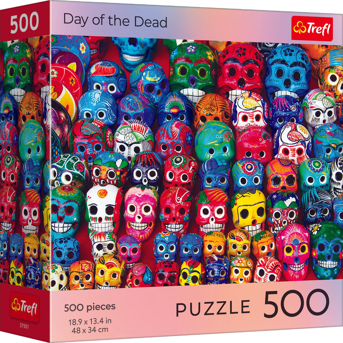 Red Halloween: Day Of The Dead 500 Piece Puzzle