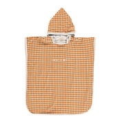 Bathing  Towel Poncho | Organic Cotton - Sienna Gingham