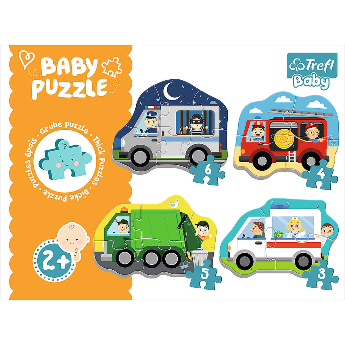 Baby Classic Puzzle - Vehicles And Jobs