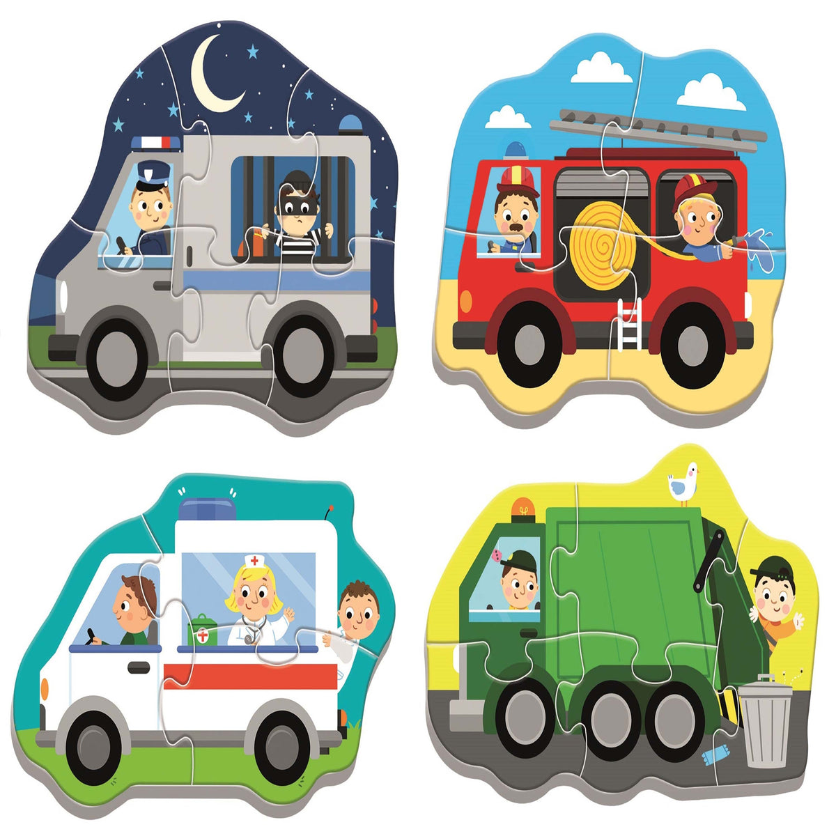 Baby Classic Puzzle - Vehicles And Jobs