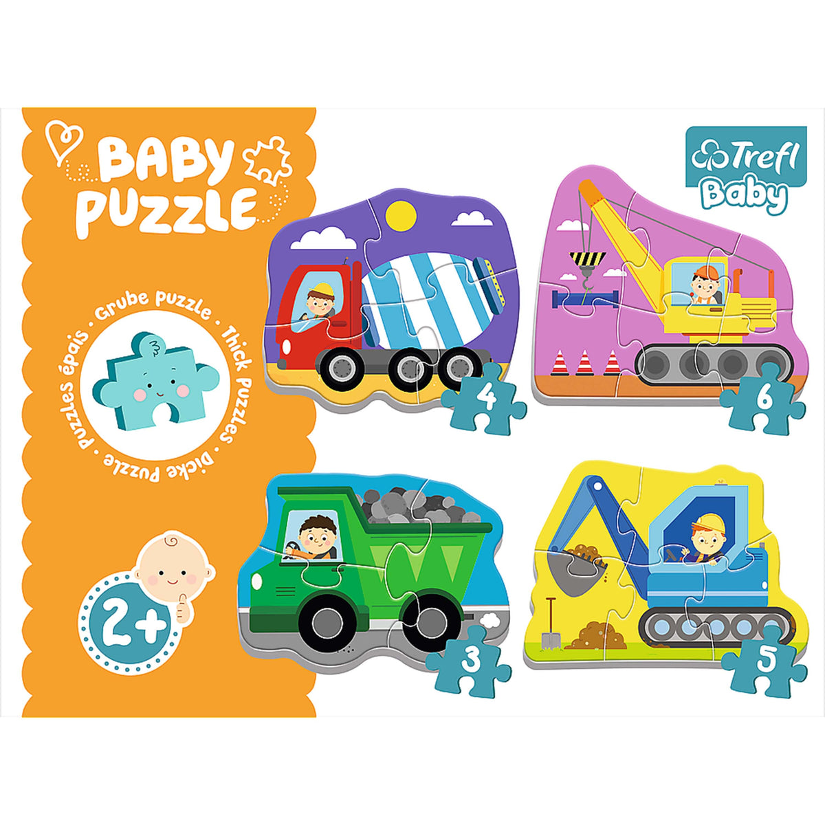 Baby Classic Puzzle - Vehicles On The Construction Site