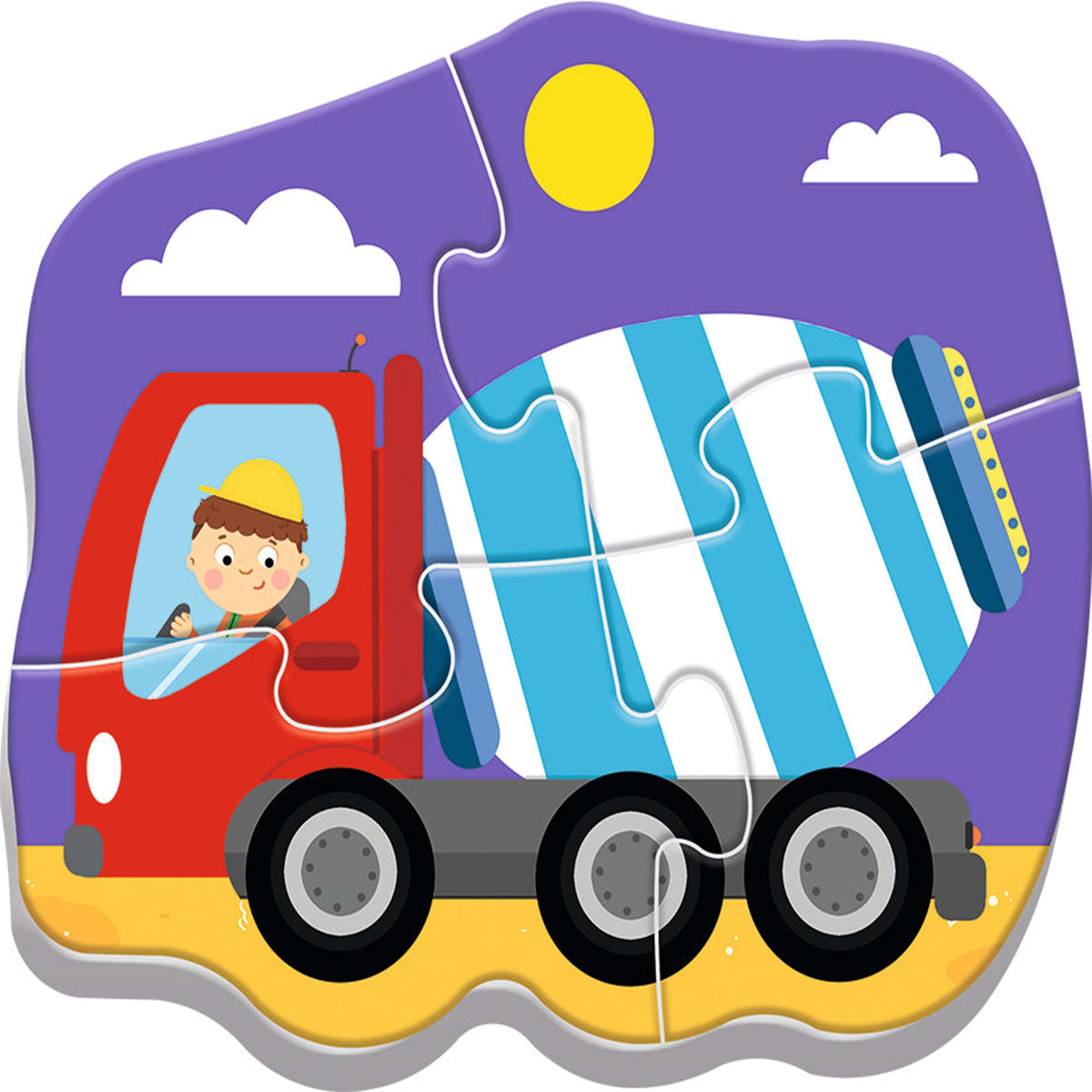 Baby Classic Puzzle - Vehicles On The Construction Site