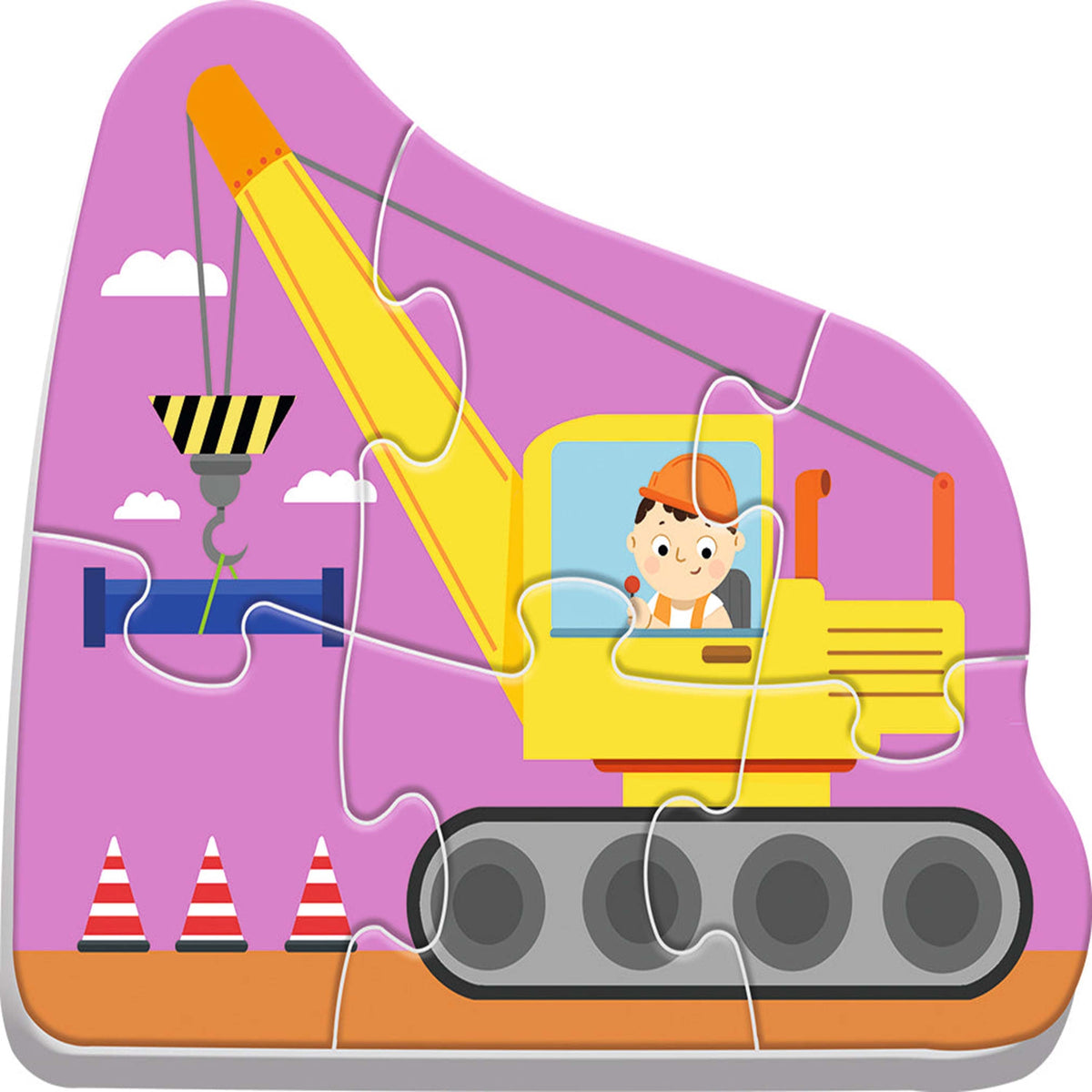 Baby Classic Puzzle - Vehicles On The Construction Site