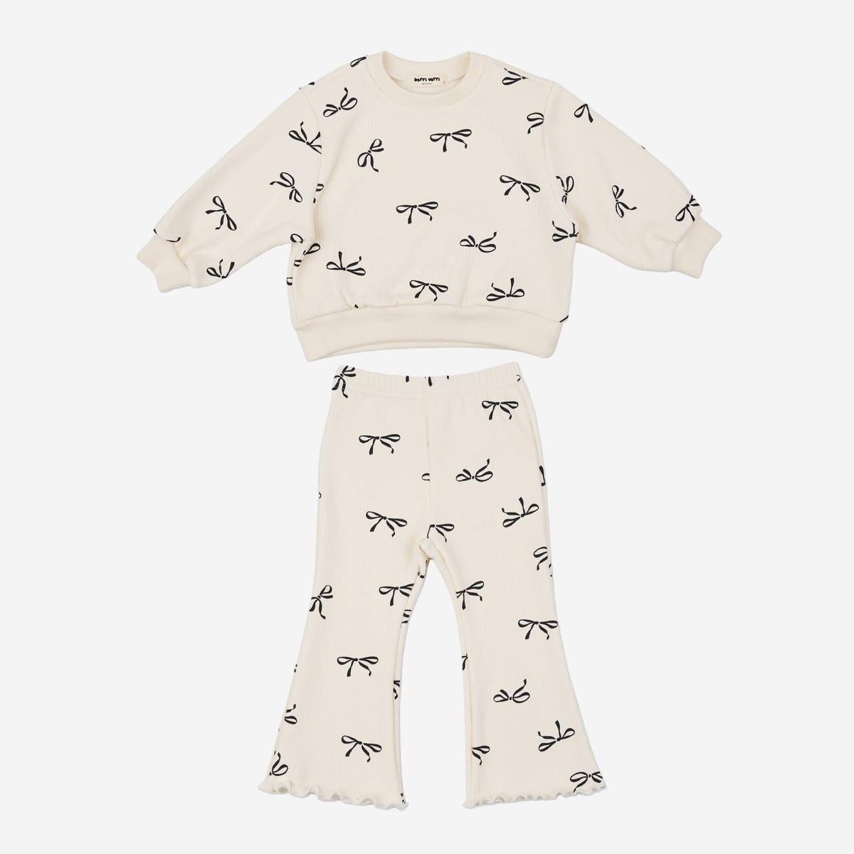 Ava Ribbon Sweatshirt Set