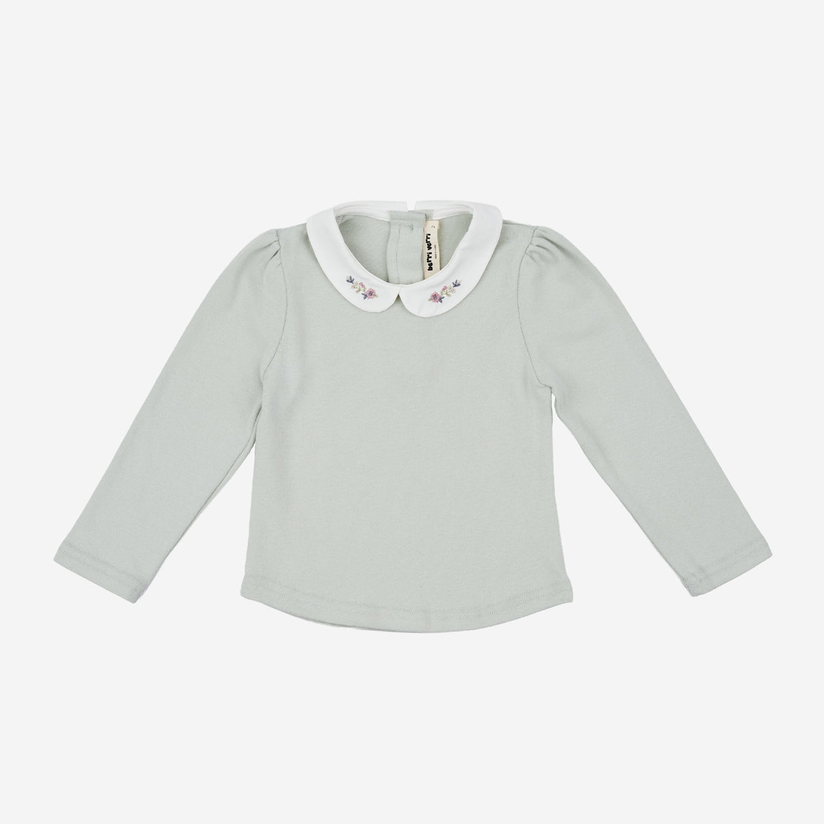 Camila White Collar Top