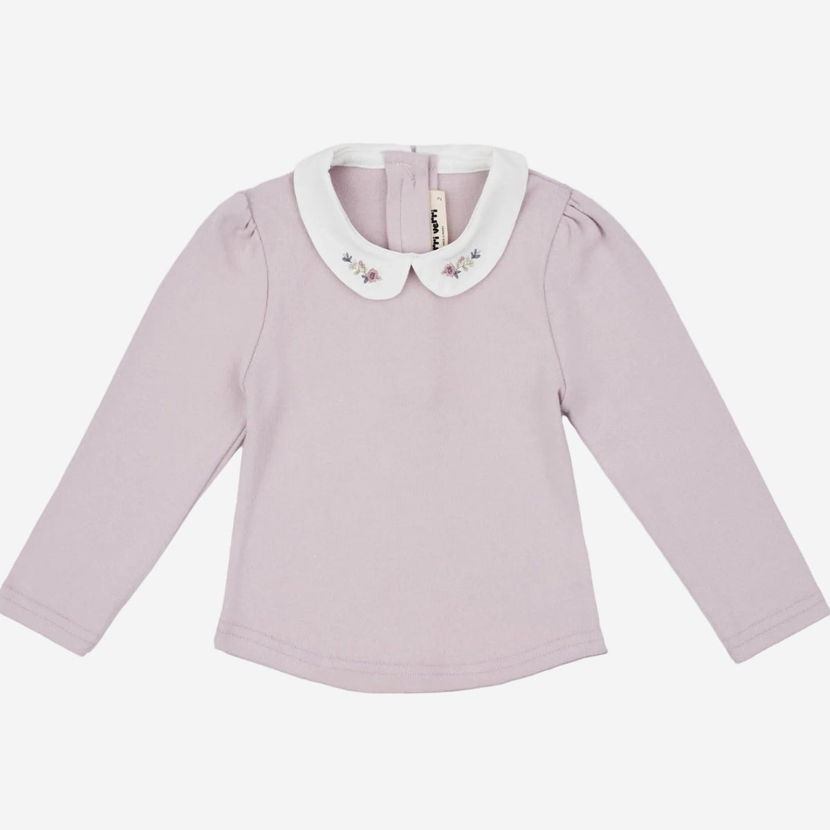 Camila White Collar Top