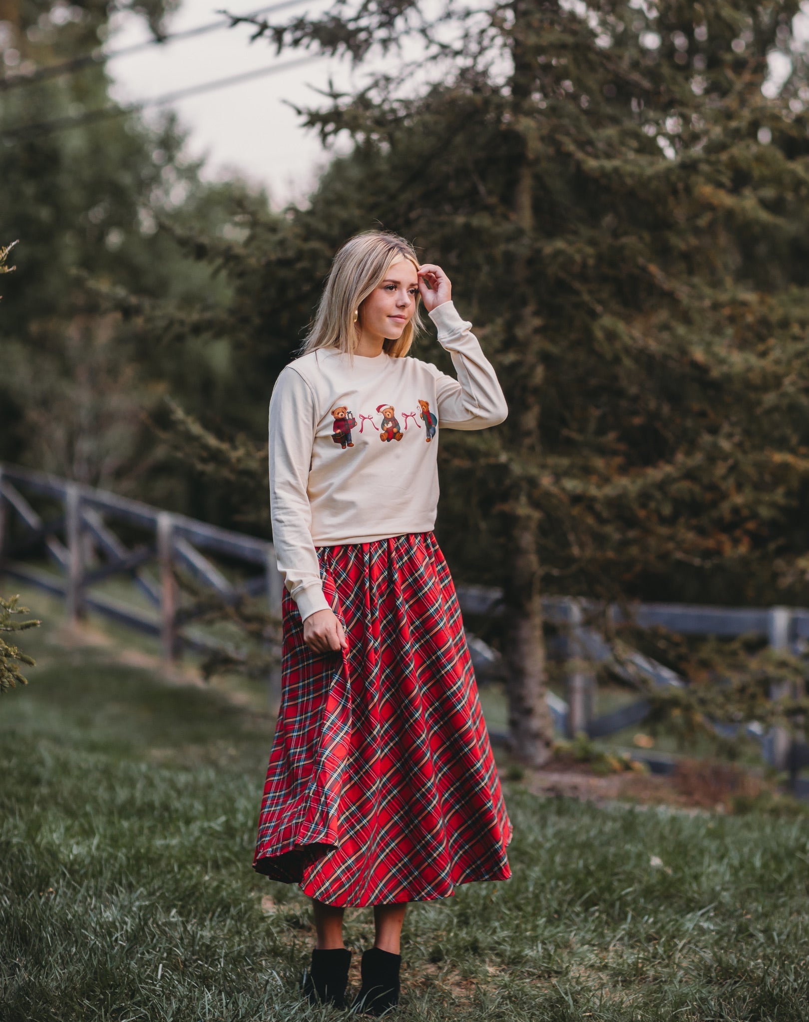 Christmas Tartan Women's Skirt