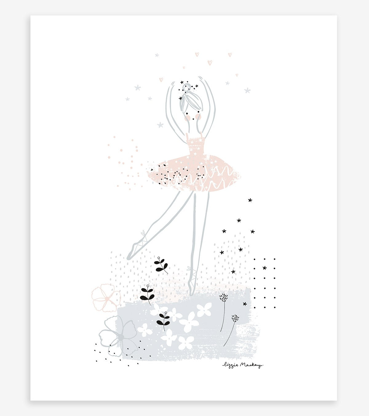 Ballerina - Children's Poster - Ballerina (pirouette)