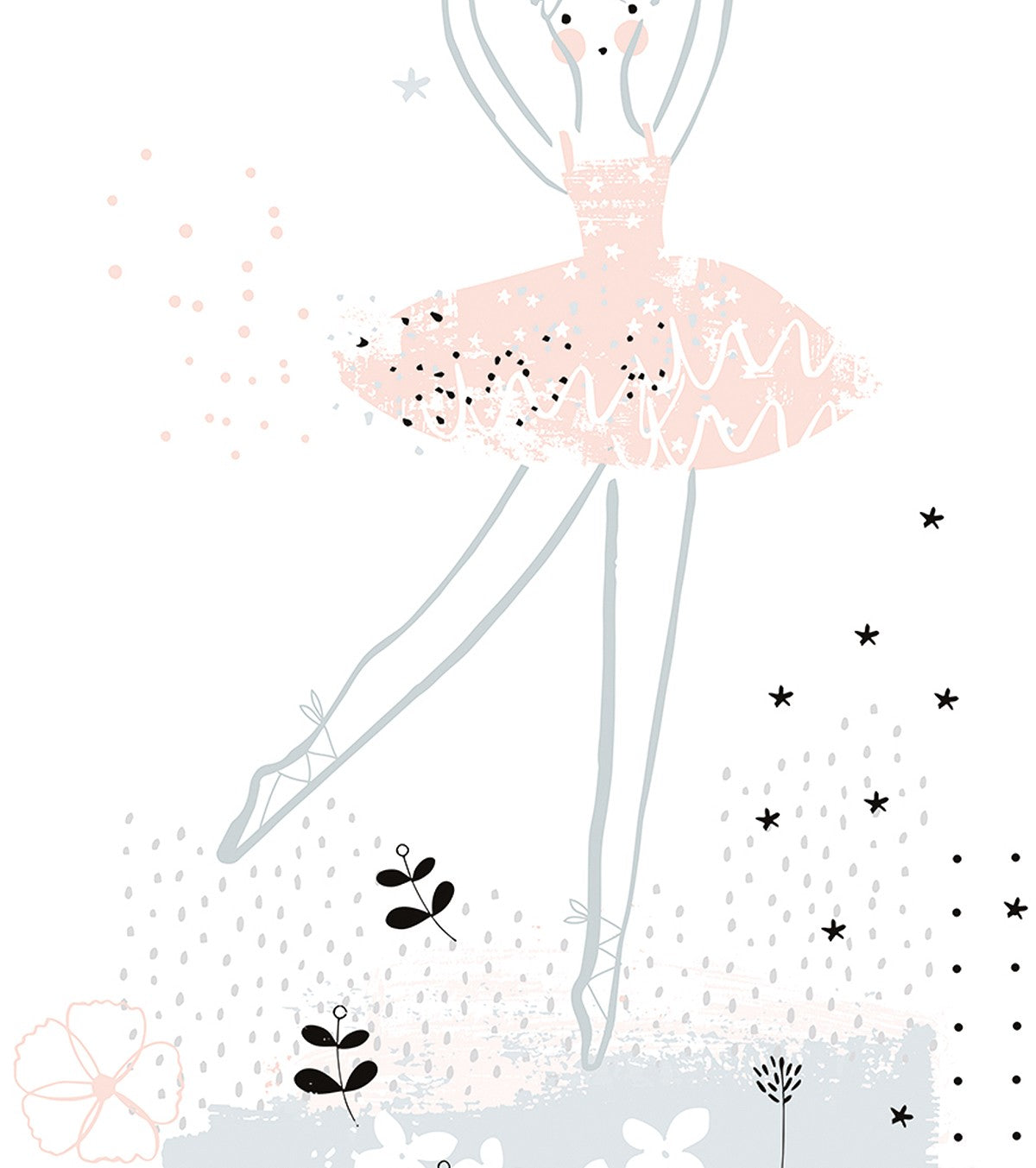 Ballerina - Children's Poster - Ballerina (pirouette)