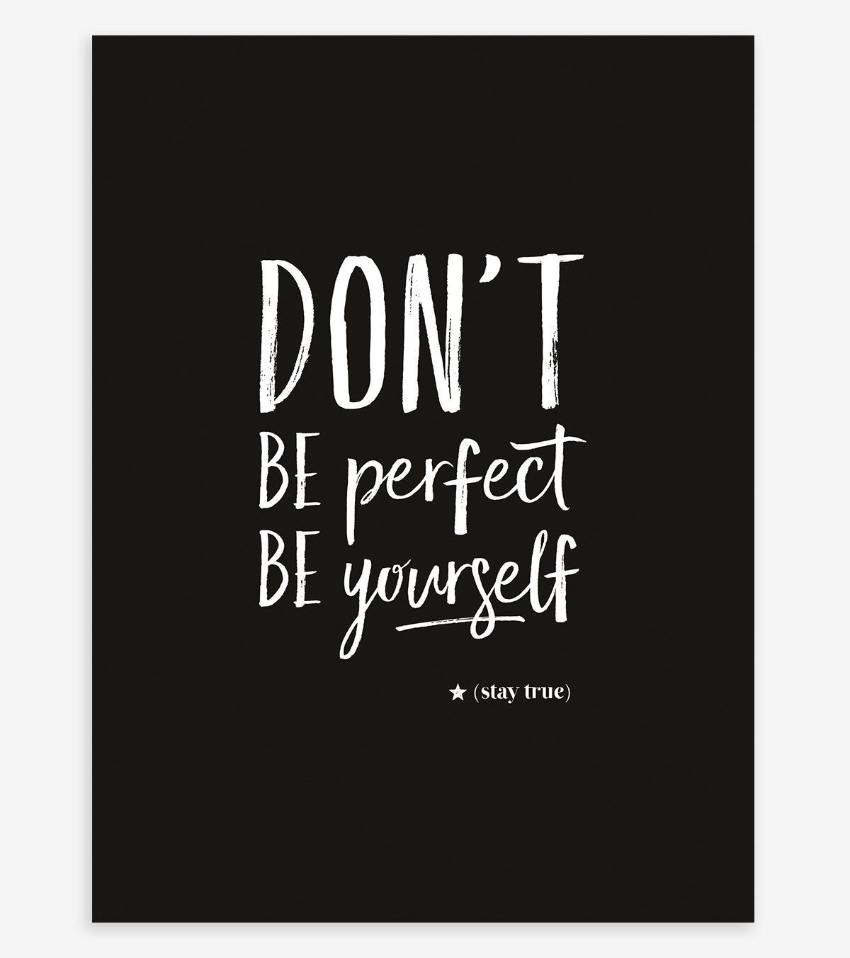 Rebel Rules - Children's Poster - Don't Be Perfect