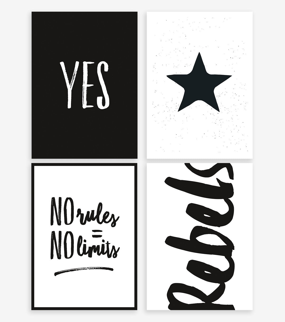 Rebel Rules - Decorative Cards - Rebels (set Of 4)