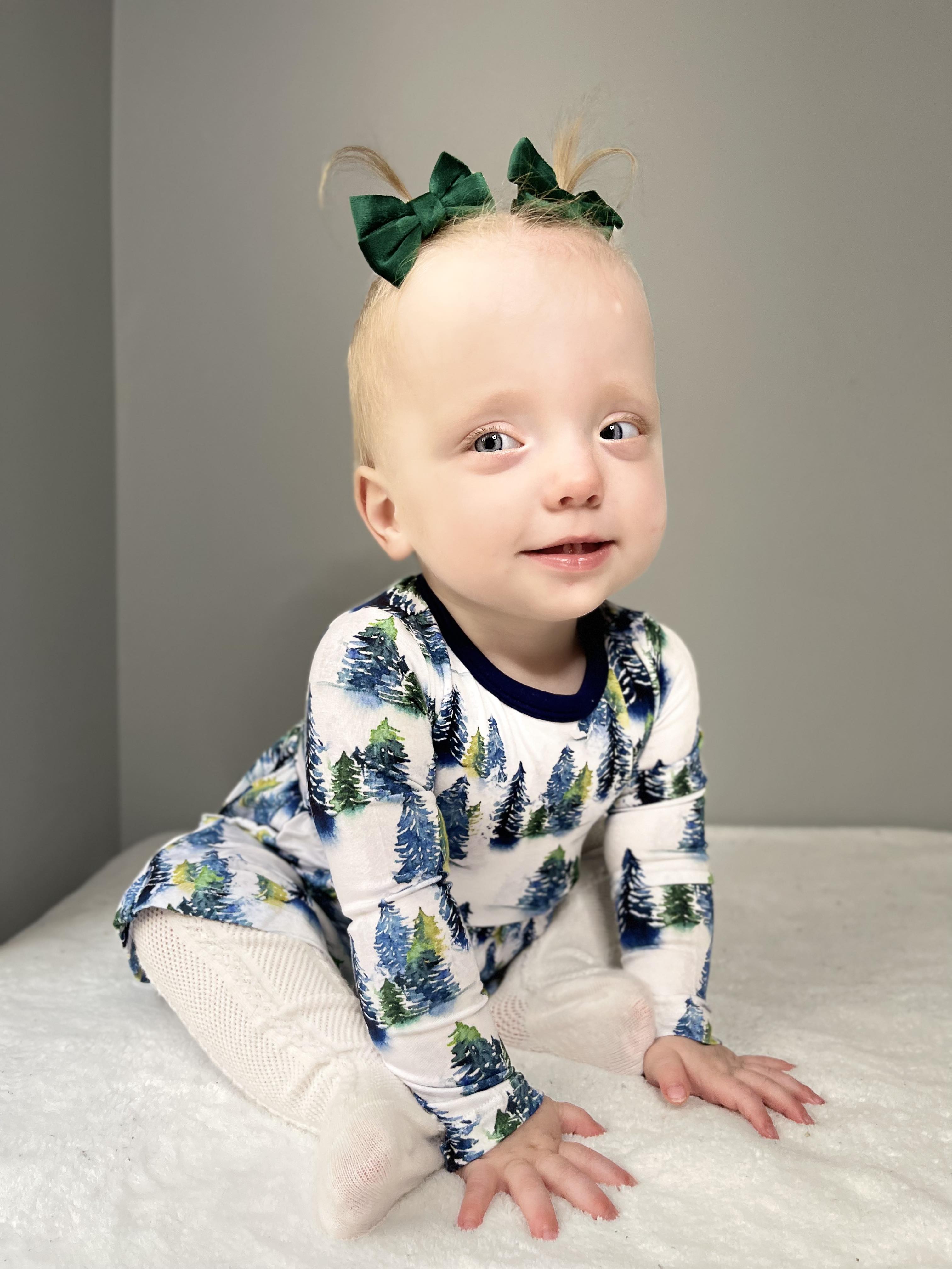 Winter Trees | Bamboo Baby Bodysuit Dress