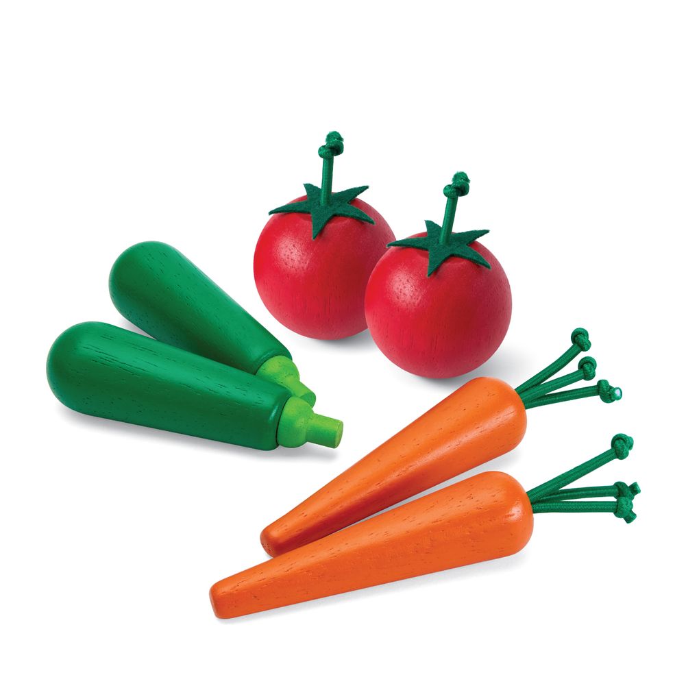 Fresh Produce Set B (carrots, Zucchinis & Tomatoes)