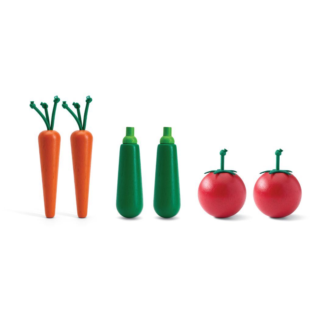 Fresh Produce Set B (carrots, Zucchinis & Tomatoes)