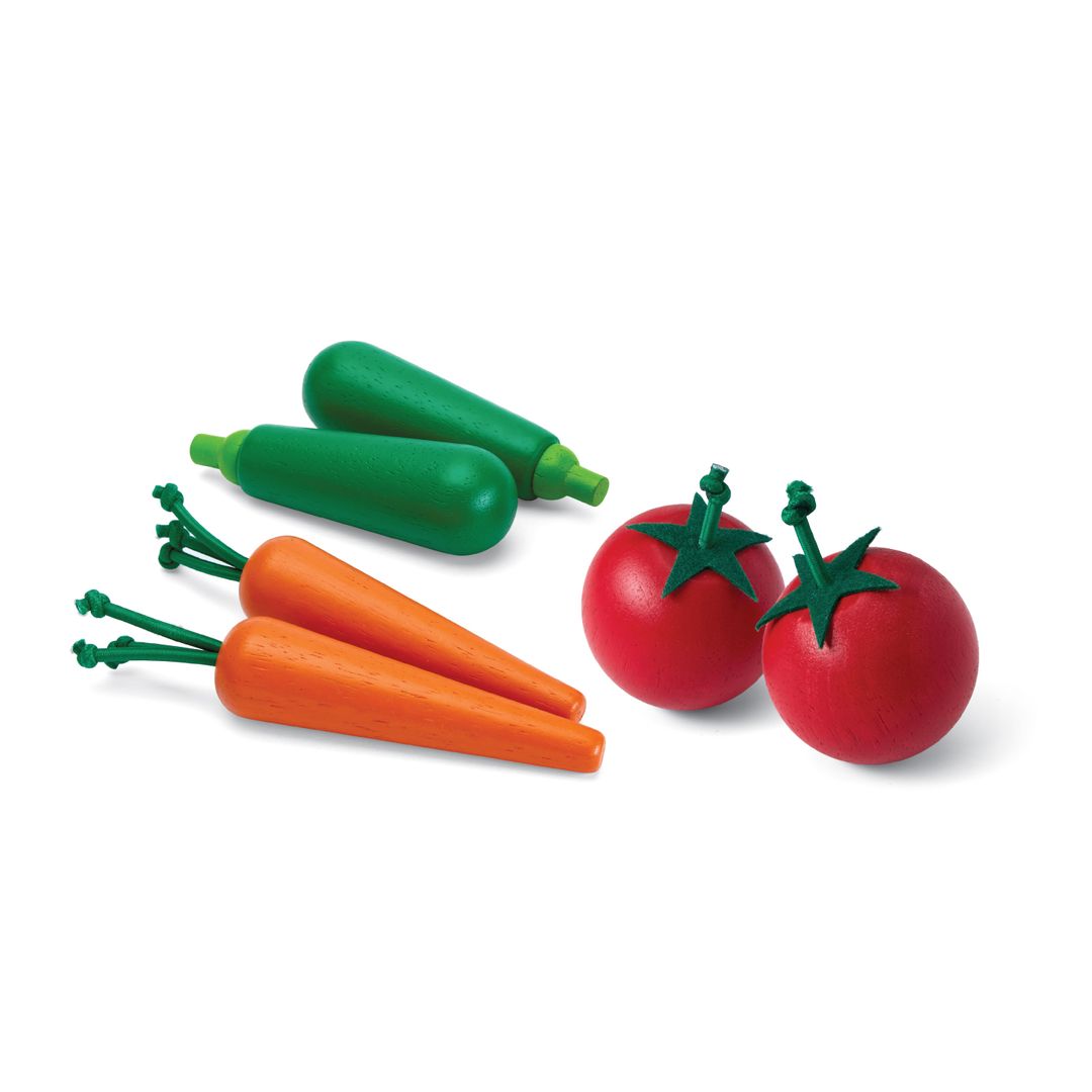 Fresh Produce Set B (carrots, Zucchinis & Tomatoes)