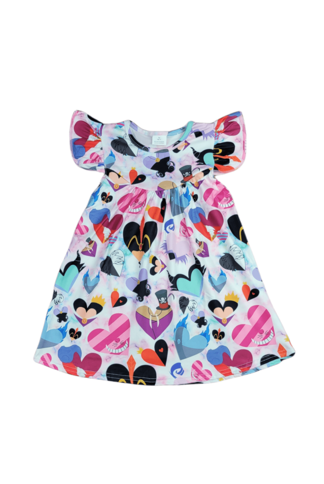 Villain Hearts Milk Silk Flutter Dress