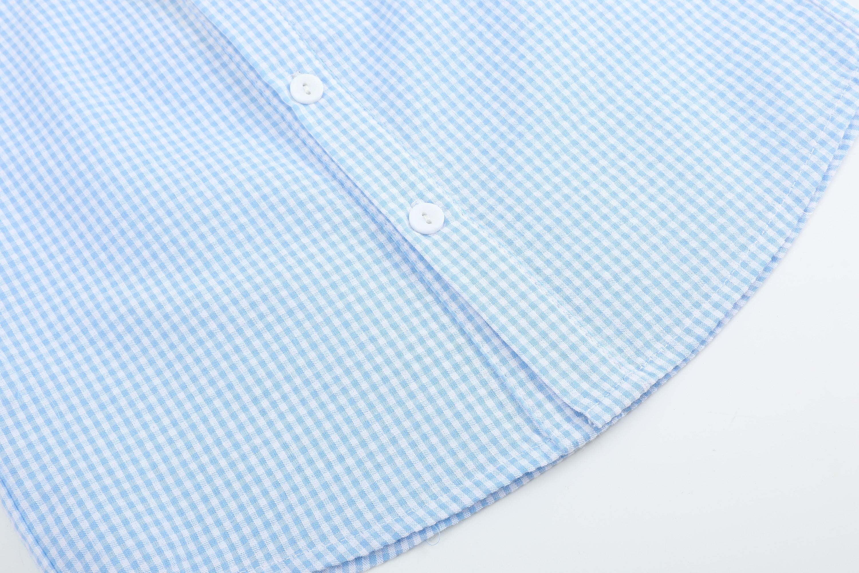 Blue Gingham Easter Bunny Dress Shirt