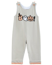 Gray Boo Applique Longalls