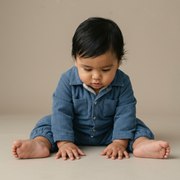 Organic Corduroy Jumpsuit - Navy