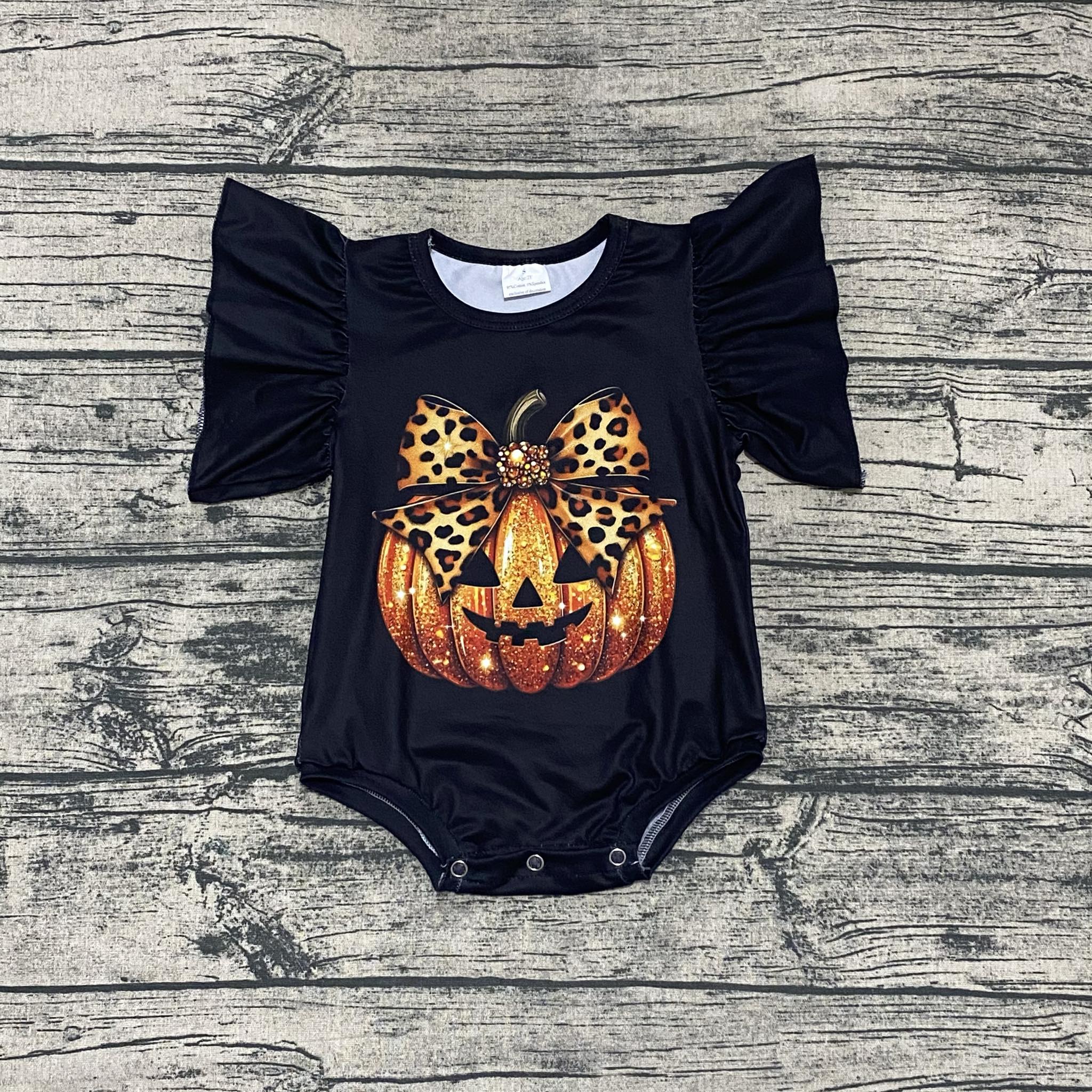 Pumpkin Bow Flutter Leo Only