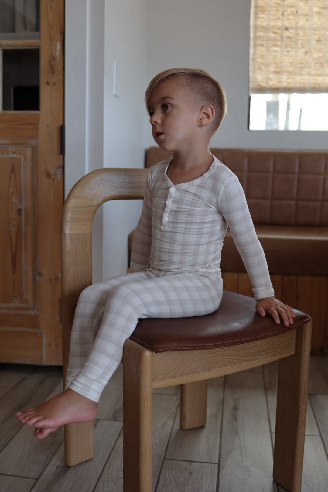 Bamboo Two Piece Pajamas | Gingham