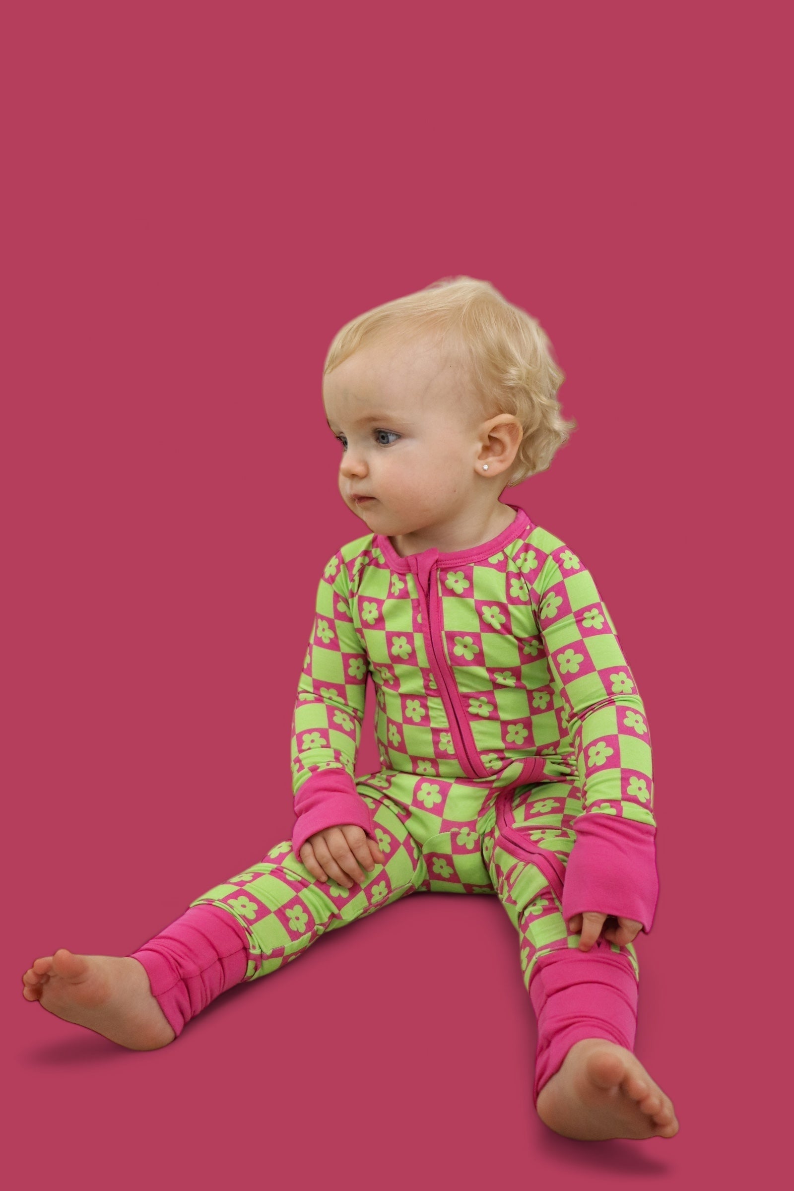 Wild Daisy Checkers Dream Romper