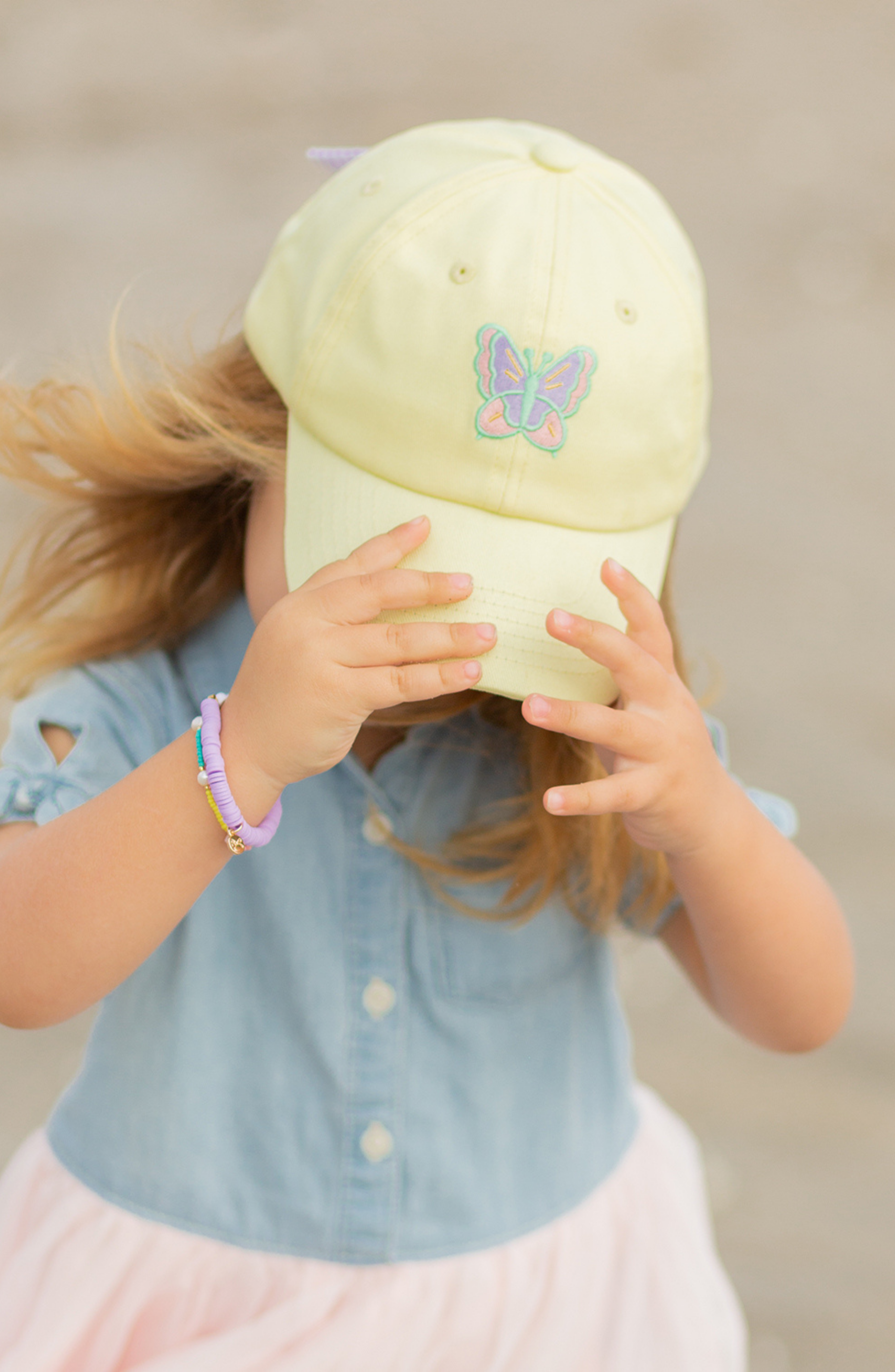 Butterfly Bow Baseball Hat (girls)
