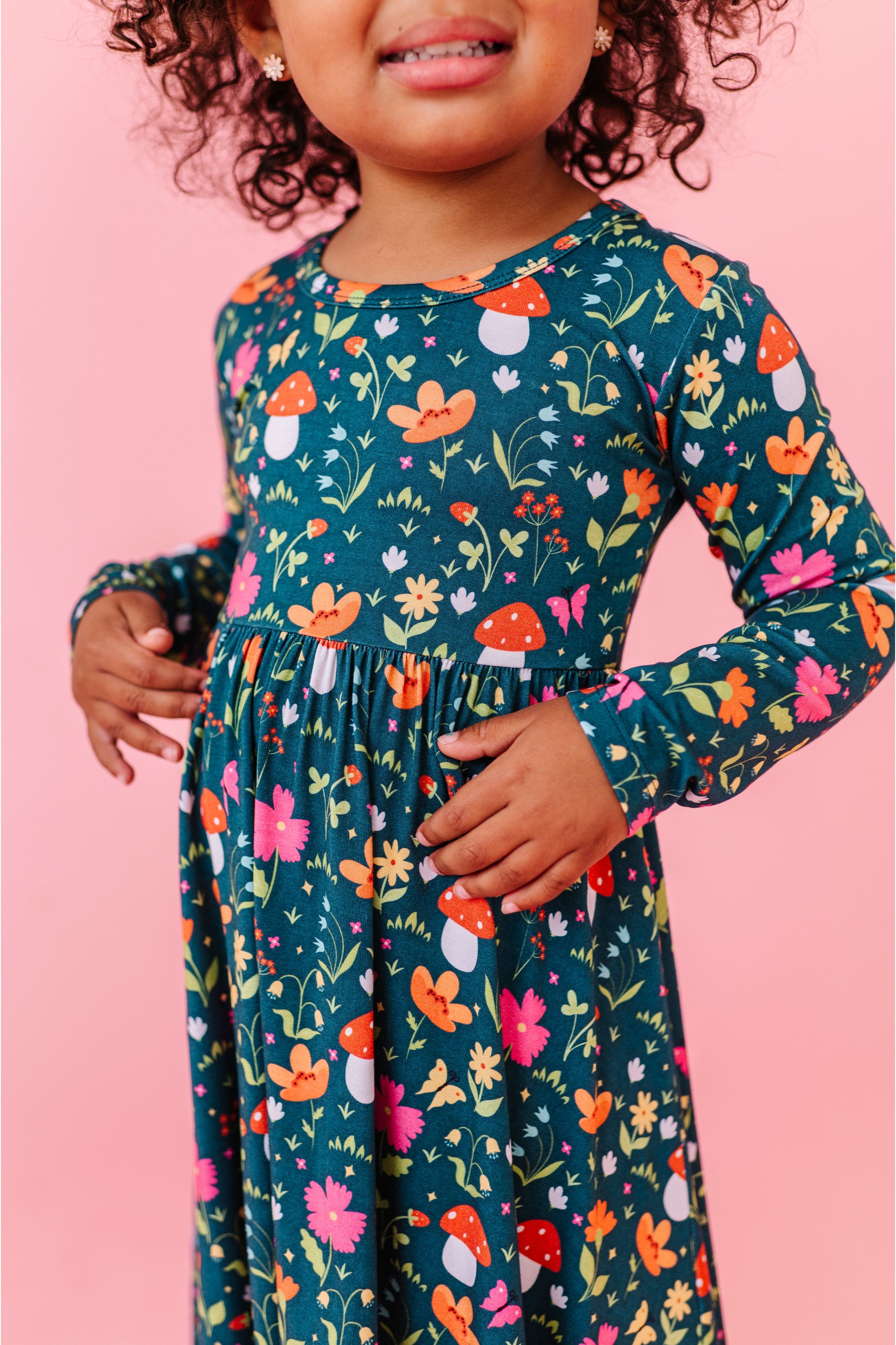 Bamboo Long Sleeved Dress - Sylva