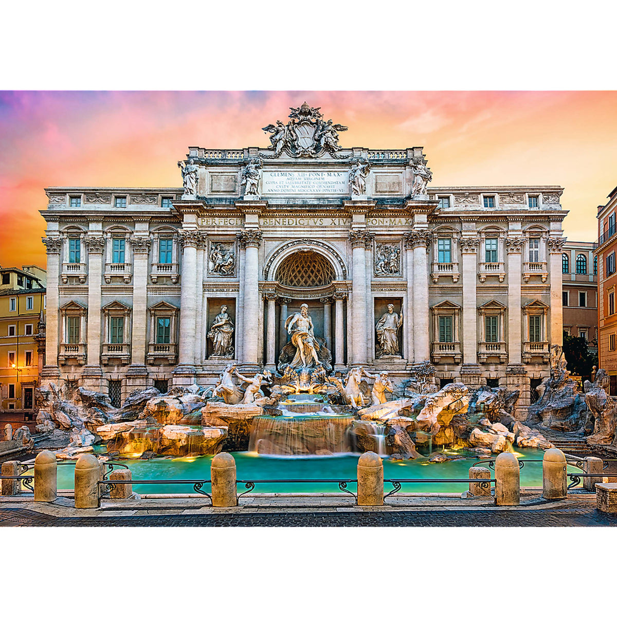 Red Fontanna Di Trevi, Rome 500 Piece Puzzle