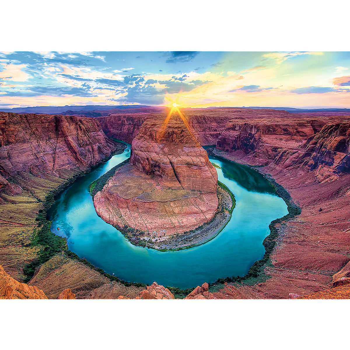 Red 500 Piece Jigsaw Puzzle - Grand Canyon Usa