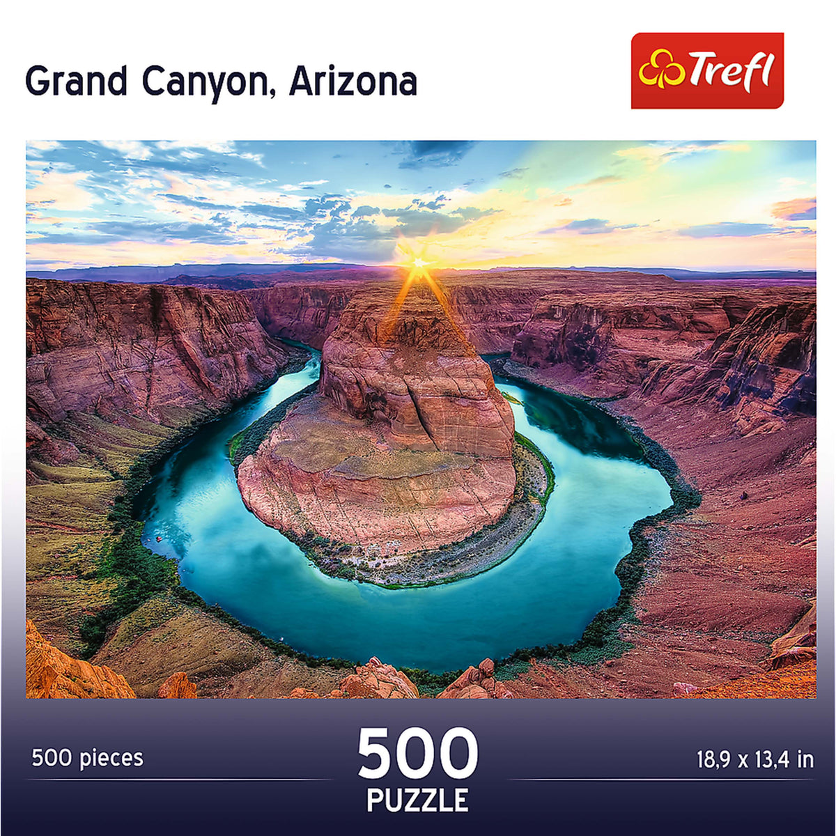 Red 500 Piece Jigsaw Puzzle - Grand Canyon Usa