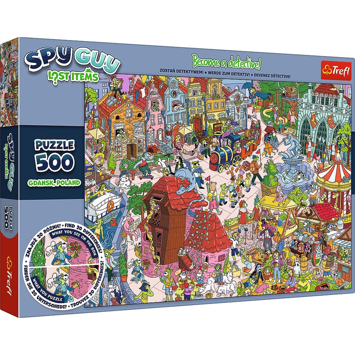 Kids Spy Guy Lost Items: Gdańsk, Poland 500 Piece Puzzle