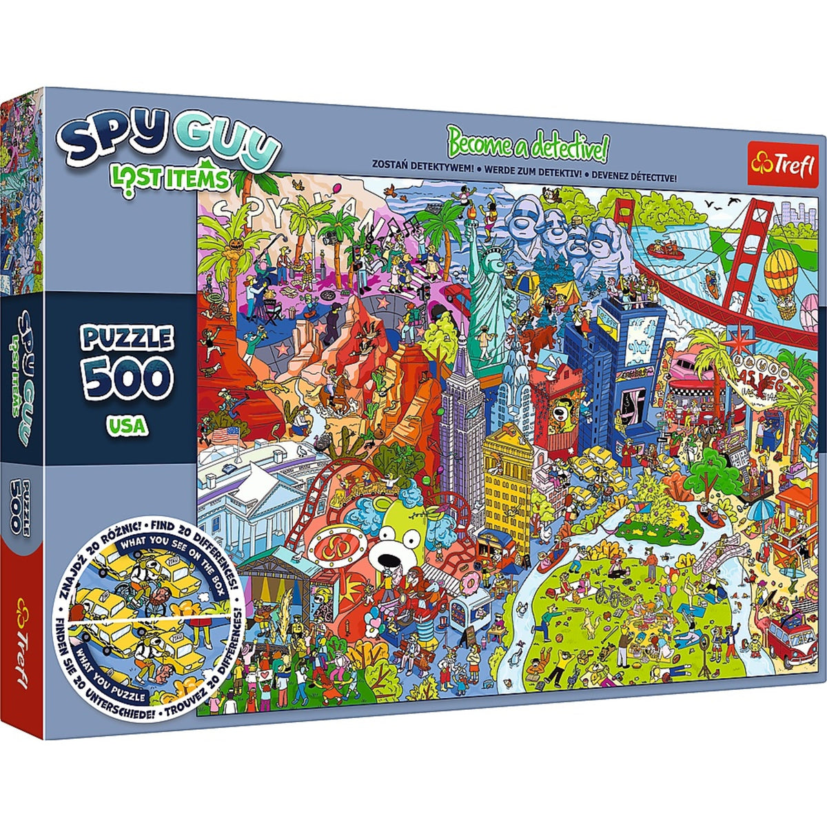 Kids Spy Guy Lost Items: Usa 500 Piece Puzzle