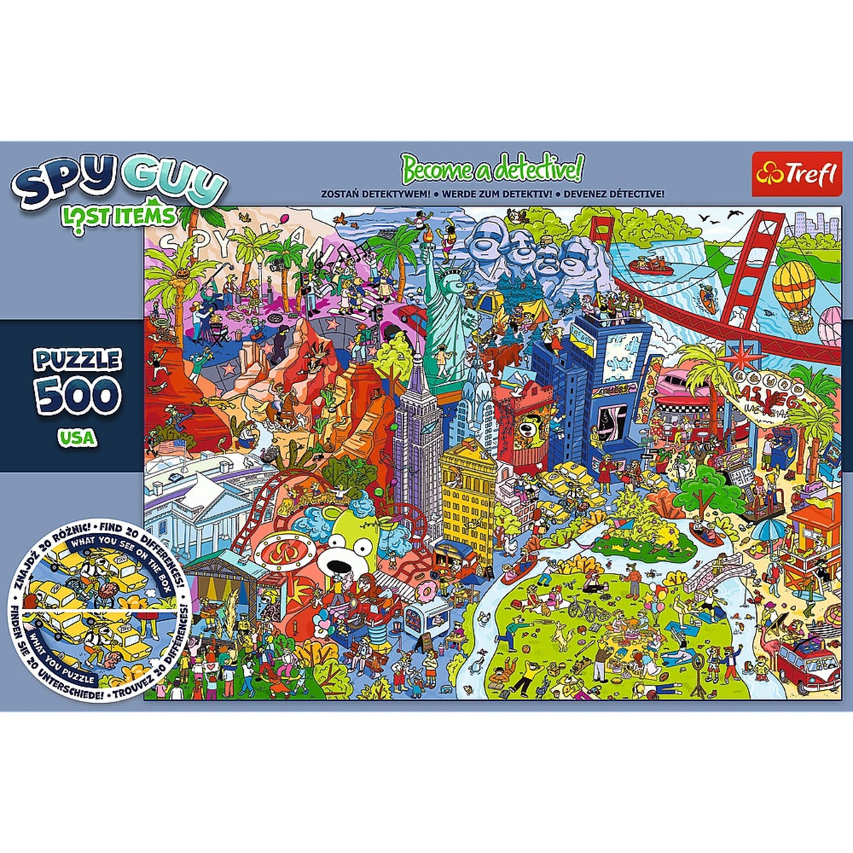 Kids Spy Guy Lost Items: Usa 500 Piece Puzzle