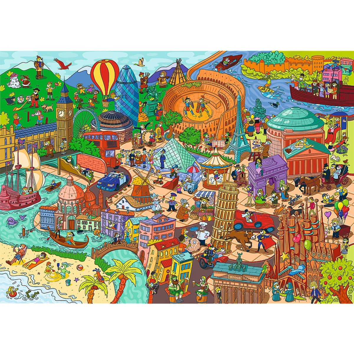 Kids Spy Guy Lost Items: Europe 500 Piece Puzzle