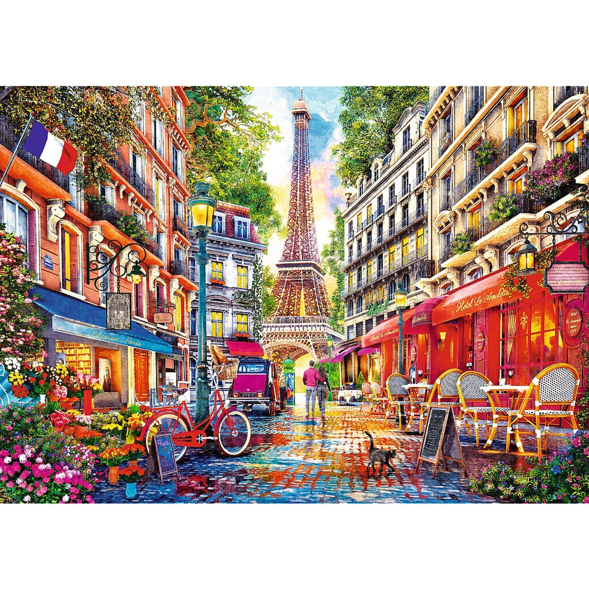 Red 2x500 European Capitals Puzzle
