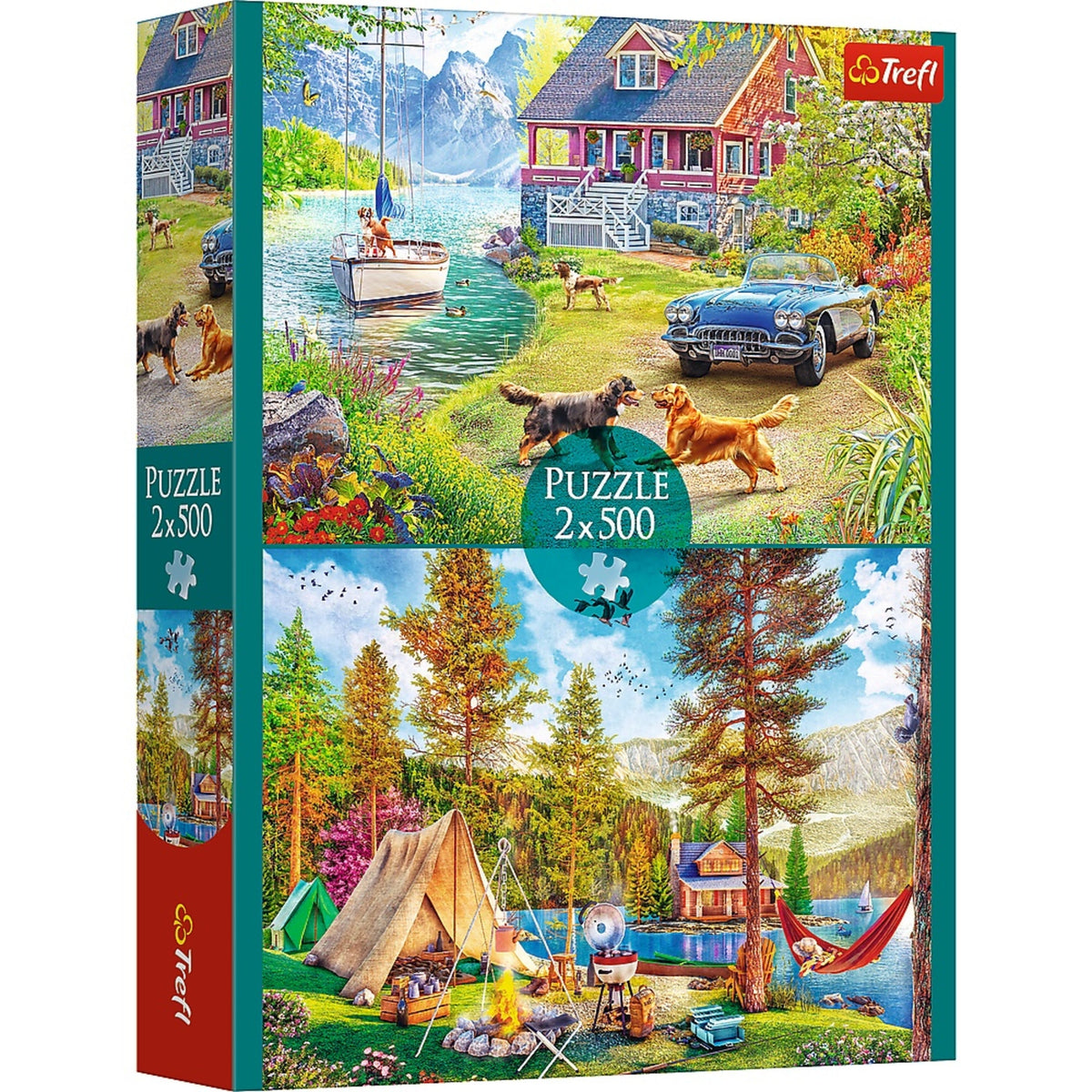 Red 2x500 Summertime Relax Puzzle