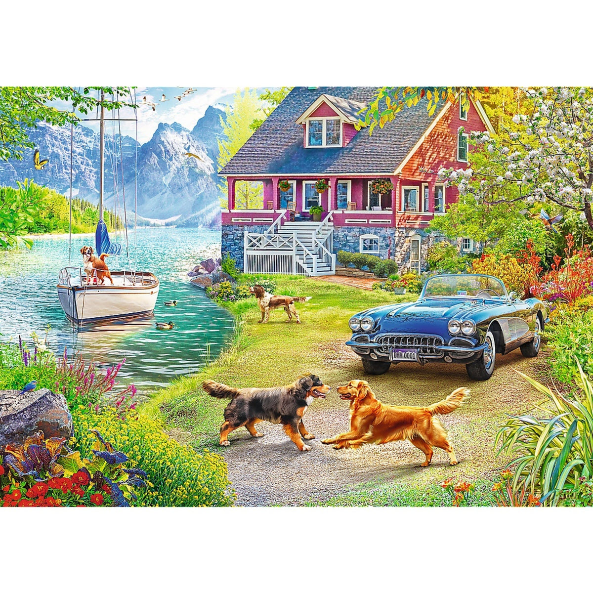 Red 2x500 Summertime Relax Puzzle