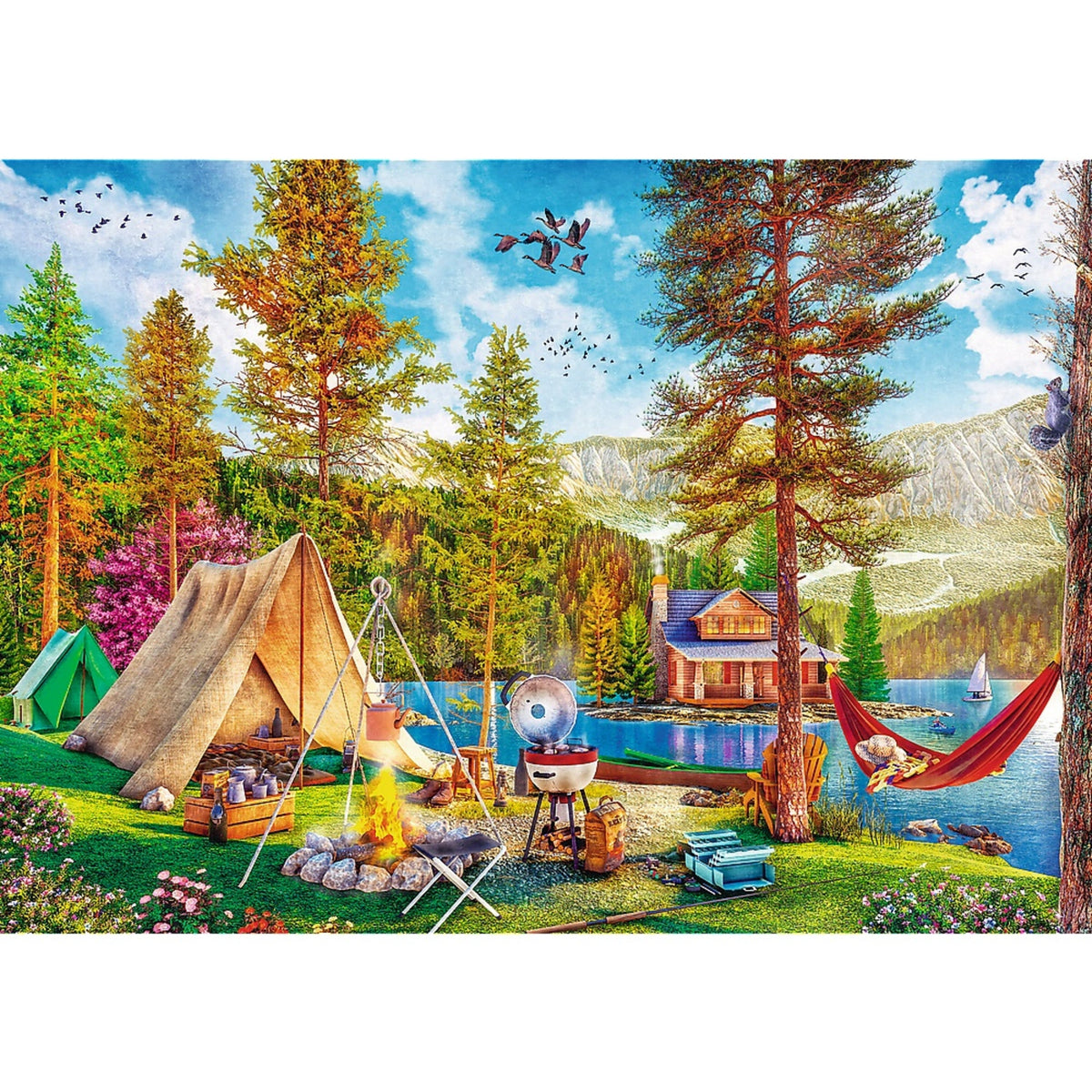 Red 2x500 Summertime Relax Puzzle