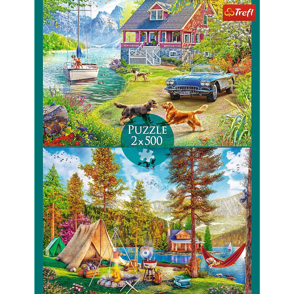 Red 2x500 Summertime Relax Puzzle