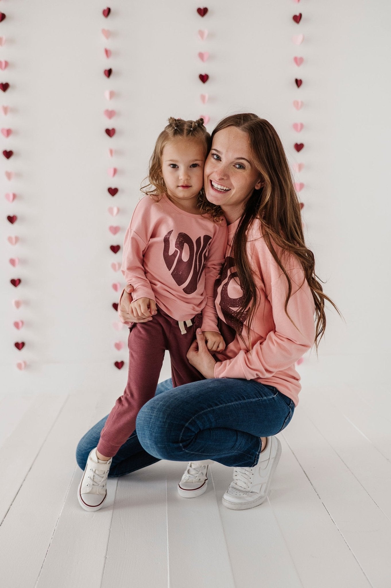 Womens Pullover Love In Rose Brown