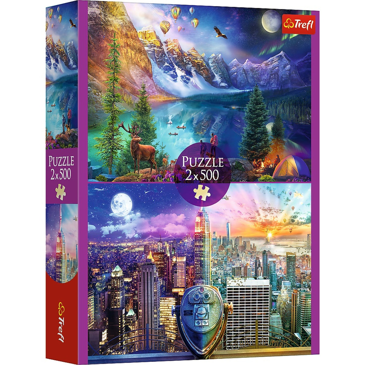 Red 2x500 American Tour Puzzle