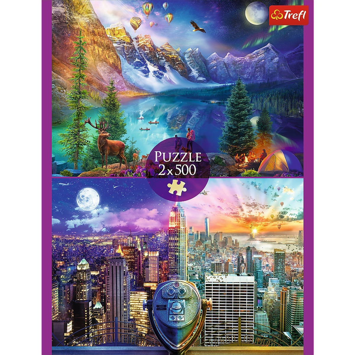 Red 2x500 American Tour Puzzle