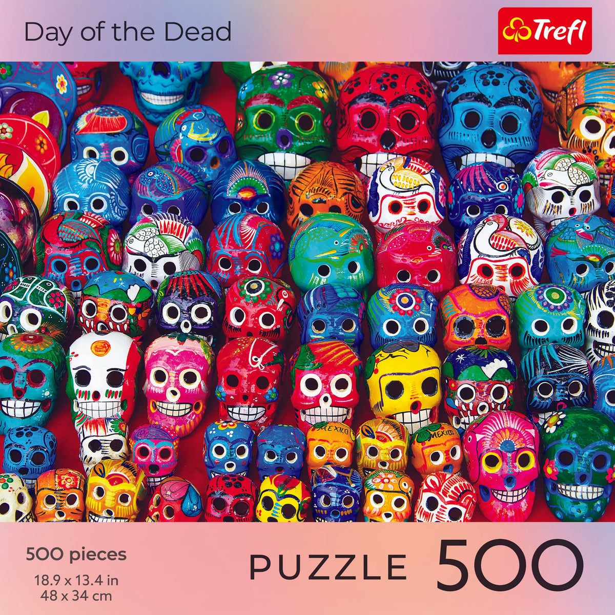 Red Halloween: Day Of The Dead 500 Piece Puzzle