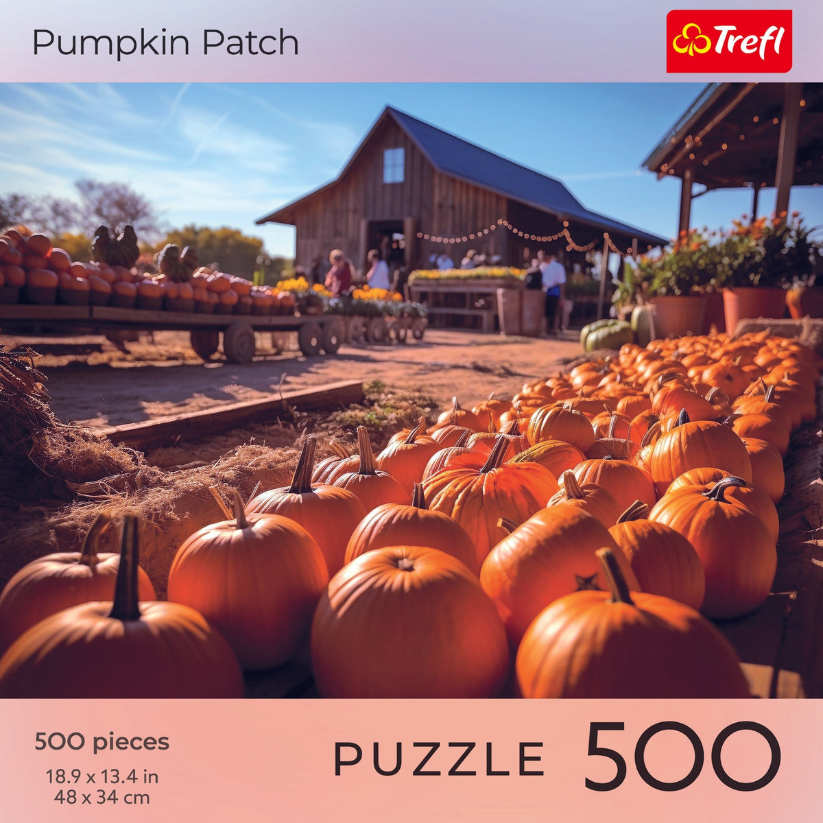 Red Halloween: Pumpkin Patch 500 Piece Puzzle