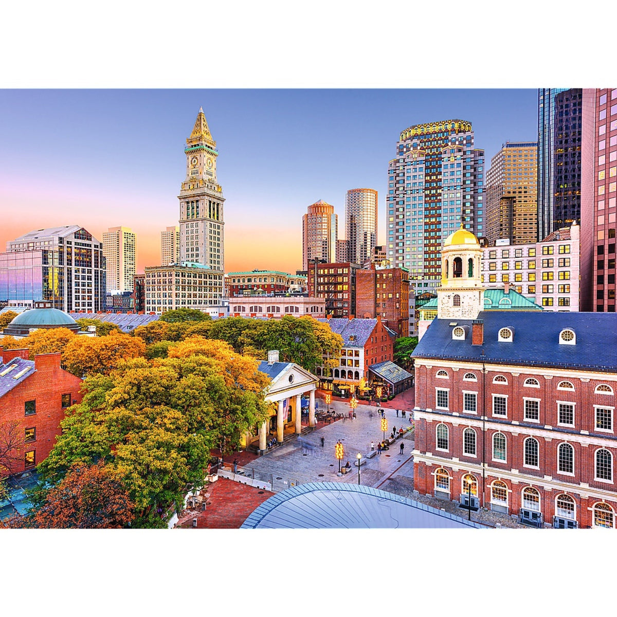 Red Cities: Boston Nathaniel Hall 500 Piece Puzzle