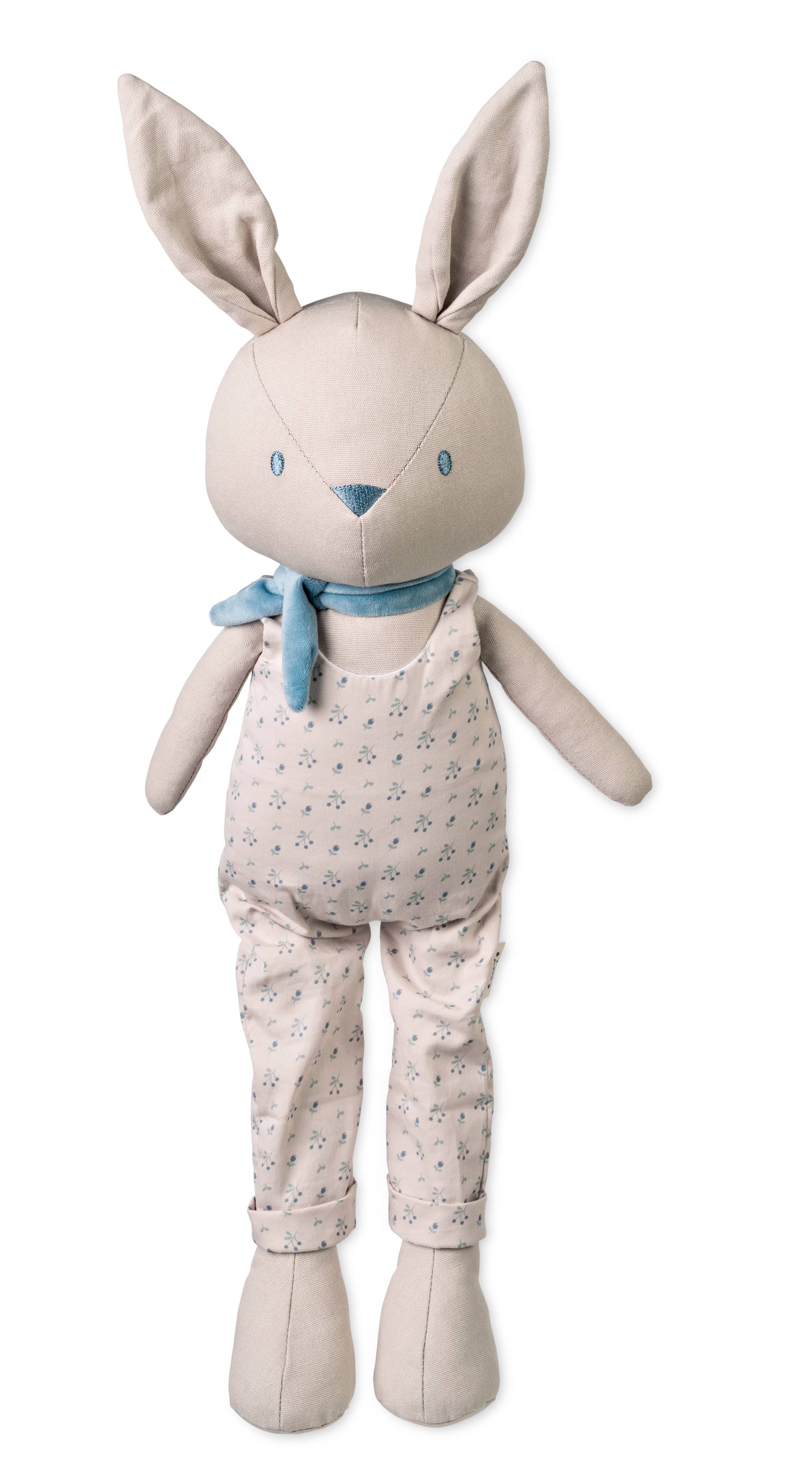 “Cotton Bunnies” Giant Rag Doll - Dusty Blue