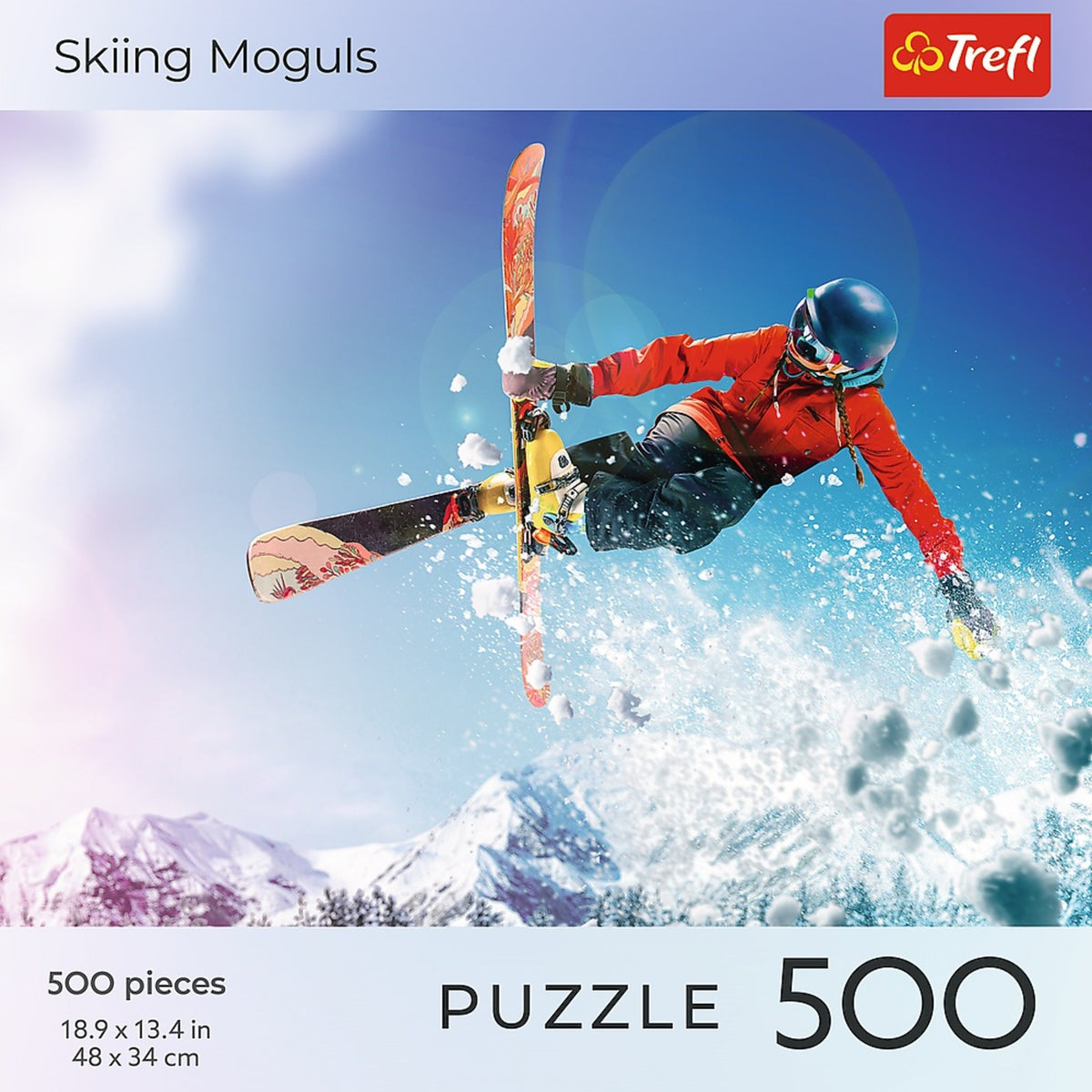 Red Sports: Skiing Moguls 500 Piece Puzzle