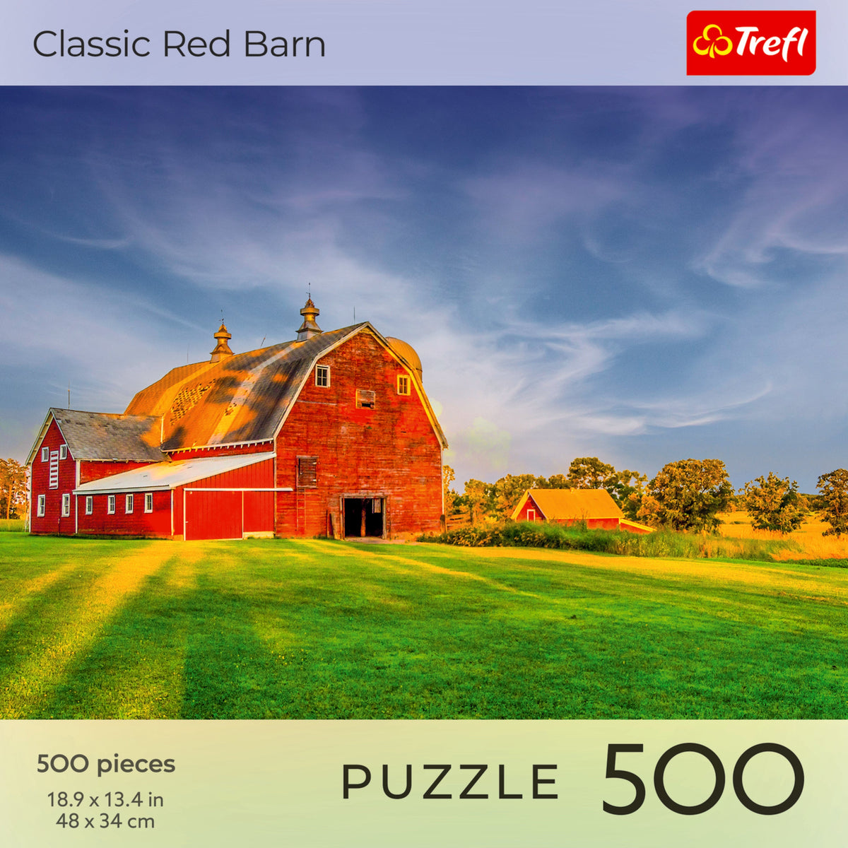 Red Nature: Classic Red Barn 500 Piece Puzzle