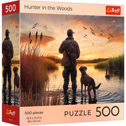 Red Nature: Hunter At Sunrise 500 Piece Puzzle